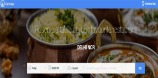 Clicktable debuts to provide hassle free table reservations
