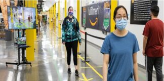 Amazon introduces AI enabled tech to ensure social disAmazon introduces AI enabled tech to ensure social distancing at warehousestancing at warehouses