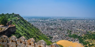 View of the City of Jaipur from Unesco World Heritage Centre Jaipur