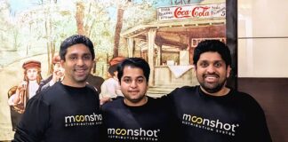 Co-founders of Moonshot Atul Bahl, Anant Agarwal, Dhruv Jain