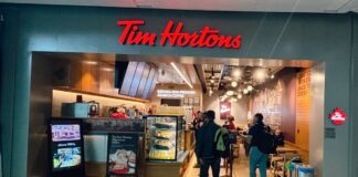 Tim Hortons opens at Terminal 1, Delhi Airport
