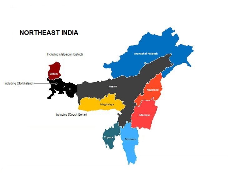 States in North East India